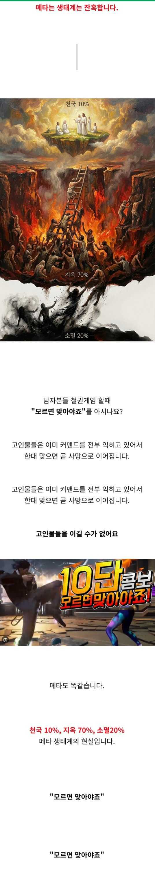 메타 생태계와 무당형 알고리즘 설명 이미지